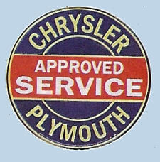 (image for) Chrysler Approved Service (Plymouth) sticker